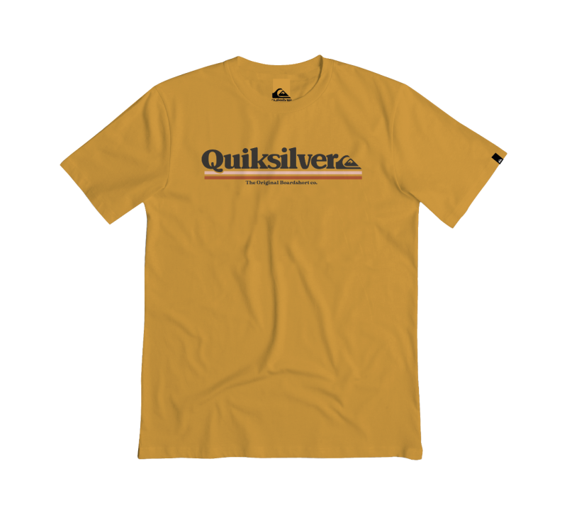 Camiseta Quiksilver Between The Lines Mostarda